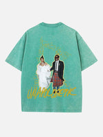 Rihanna Print Round Neck T-shirt