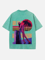 Rihanna Print Round Neck T-shirt