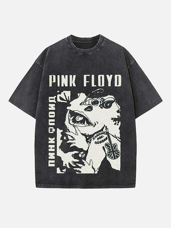 Pink Floyd Print Round Neck T-shirt