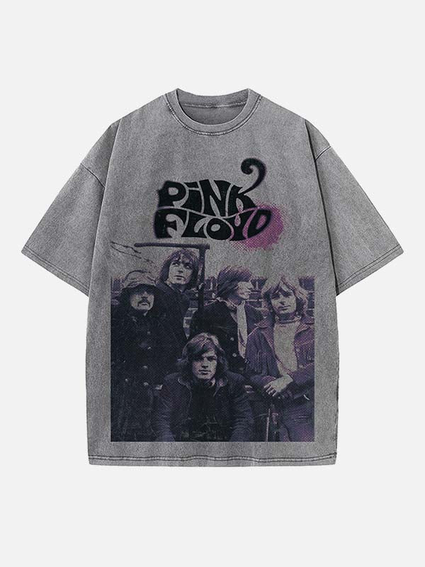 Pink Floyd Print Round Neck T-shirt