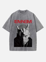 Eminem Print Round Neck T-shirt