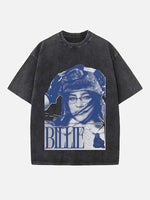 Billie Eilish Print Round Neck T-shirt
