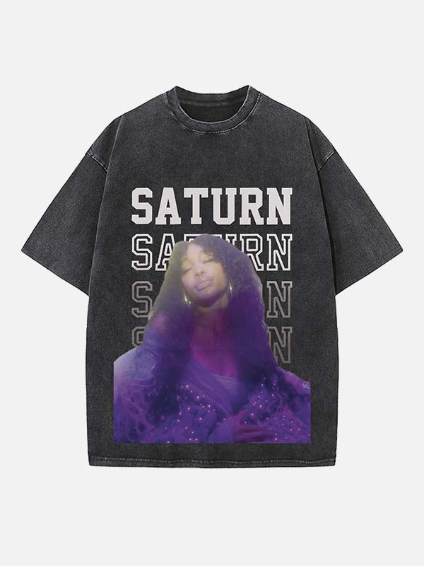 SZA Print Round Neck T-shirt