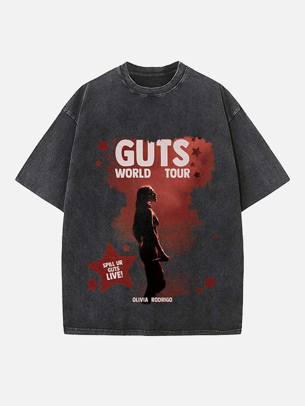 Olivia Rodrigo Print Round Neck T-shirt