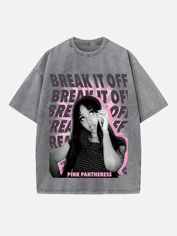 PinkPantheress Print Round Neck T-shirt