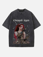 Chappell Roan Print Round Neck T-shirt
