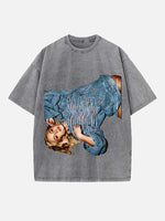 Zara Larsson Print Round Neck T-shirt