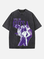 Olivia Rodrigo Print Round Neck T-shirt