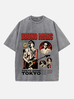 Bruno Mars Print Round Neck T-shirt