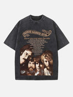 Creedence Clearwater Revival Print Round Neck T-shirt