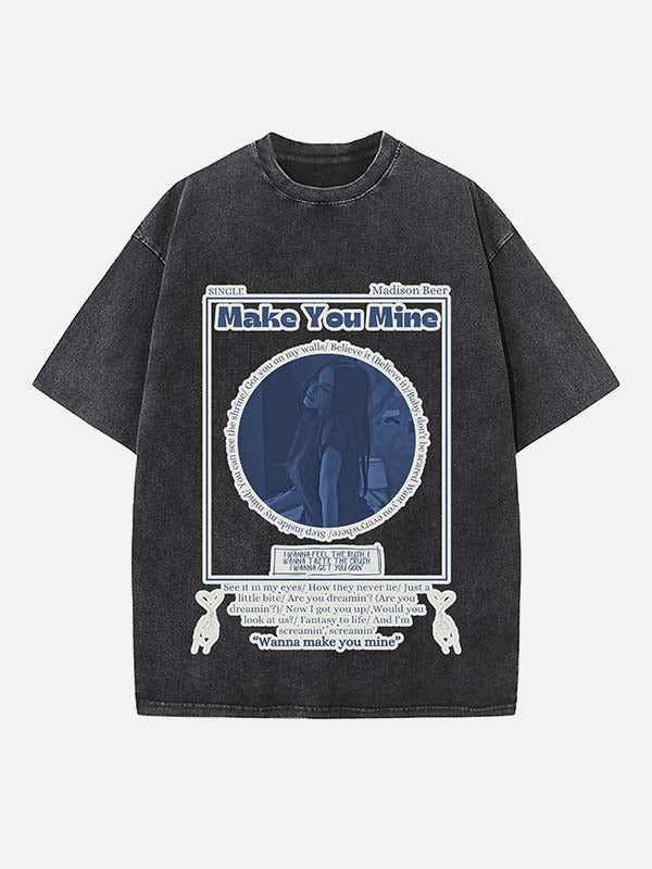 Madison Beer Print Round Neck T-shirt