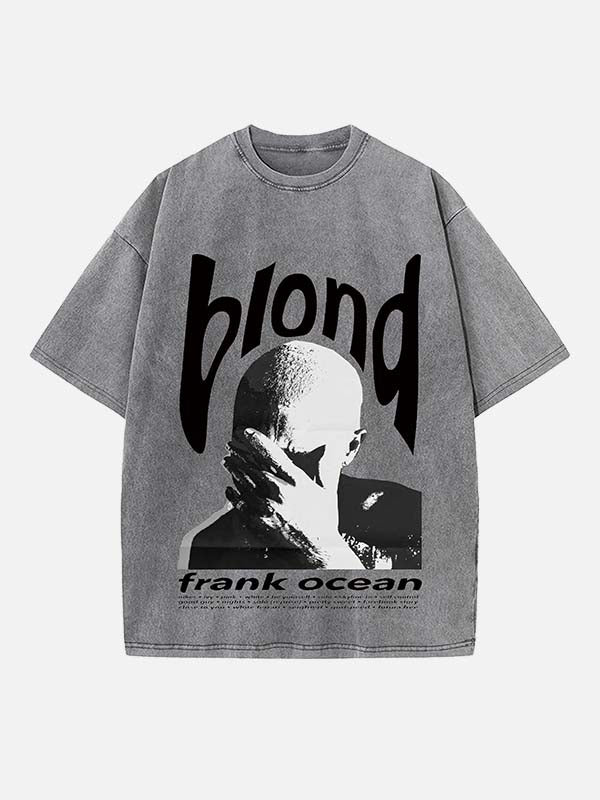 Frank Ocean Print Round Neck T-shirt