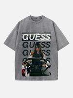 Billie Eilish Print Round Neck T-shirt