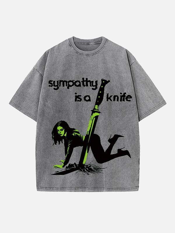 Charli xcx Print Round Neck T-shirt