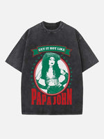 Chappell Roan Print Round Neck T-shirt