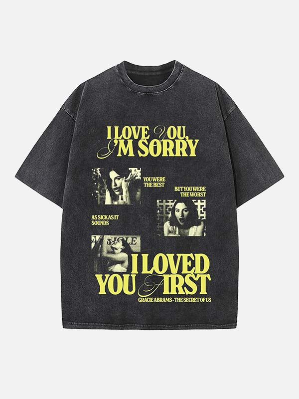 Gracie Abrams Print Round Neck T-shirt