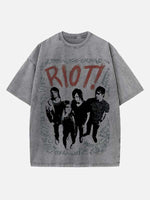 Paramore Print Round Neck T-shirt