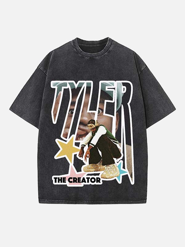 Tyler, The Creator Print Round Neck T-shirt