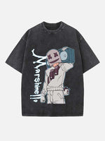 Marshmello Print Round Neck T-shirt