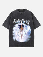 Katy Perry Print Round Neck T-shirt