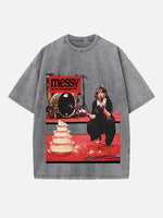 Lola Young Print Round Neck T-shirt