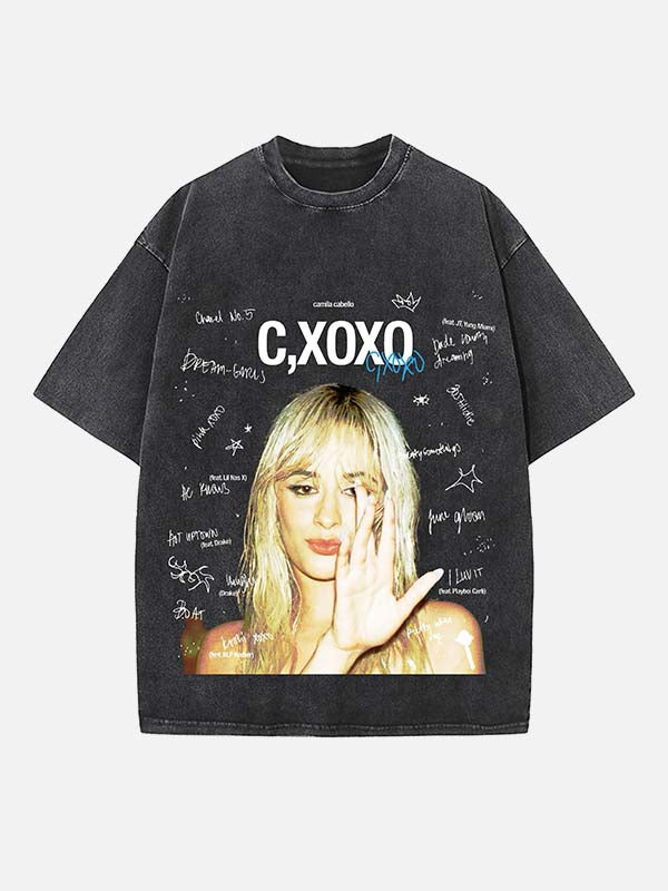 Camila Cabello Print Round Neck T-shirt