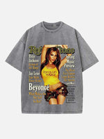 Beyoncé Print Round Neck T-shirt