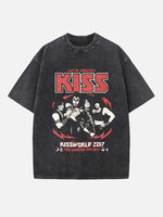 KISS Print Round Neck T-shirt