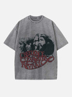 Creedence Clearwater Revival Print Round Neck T-shirt