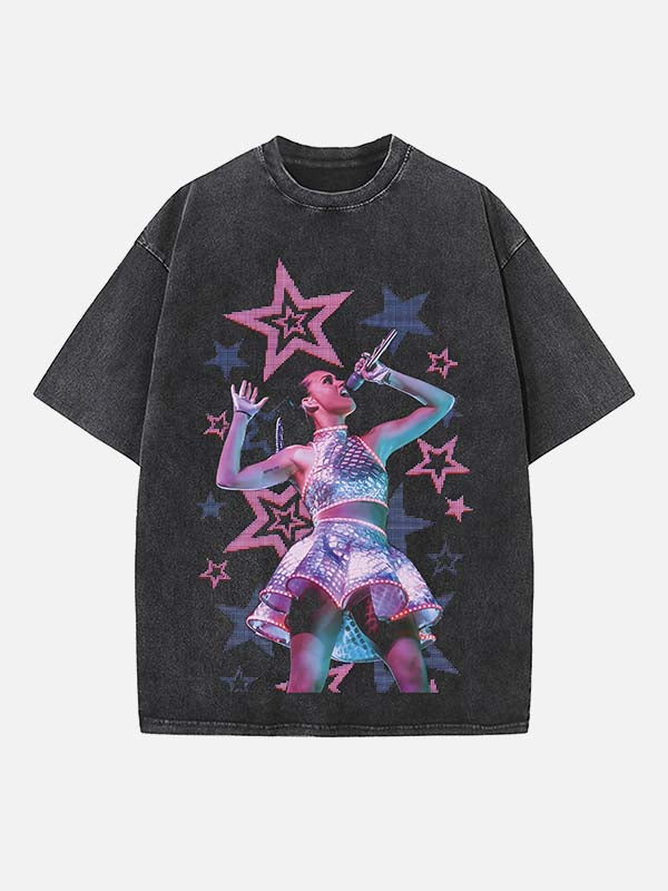 Katy Perry Print Round Neck T-shirt