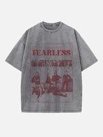 LE SSERAFIM Print Round Neck T-shirt