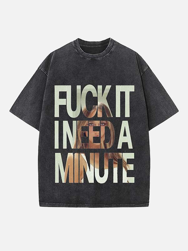 Tate McRae Print Round Neck T-shirt