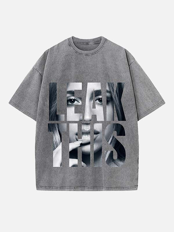 Tate McRae Print Round Neck T-shirt