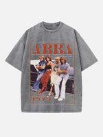 ABBA Print Round Neck T-shirt