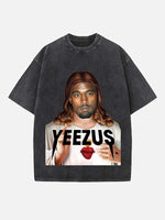 Kanye West Print Round Neck T-shirt