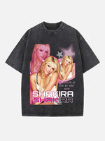 Shakira Print Round Neck T-shirt