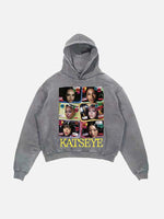 KATSEYE Print Slant Pockets Hoodie