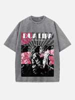Dua Lipa Print Round Neck T-shirt