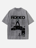 Travis Scott Print Round Neck T-shirt