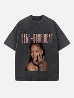 Rihanna Print Round Neck T-shirt