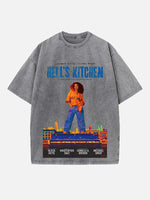 Alicia Keys Print Round Neck T-shirt
