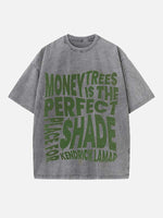 Kendrick Lamar Print Round Neck T-shirt