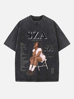 SZA Print Round Neck T-shirt