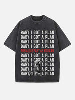 Kanye West Print Round Neck T-shirt