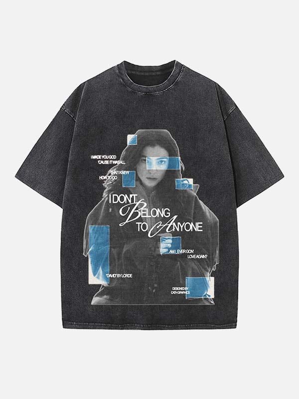 Lorde Print Round Neck T-shirt