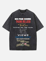 Drake Print Round Neck T-shirt