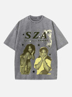 SZA Print Round Neck T-shirt