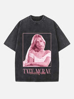 Tate McRae Print Round Neck T-shirt