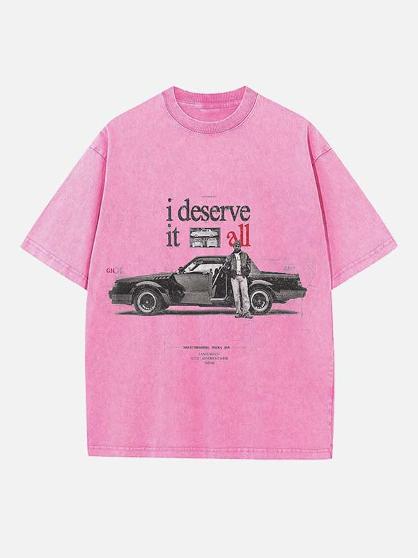 Kendrick Lamar Print Round Neck T-shirt