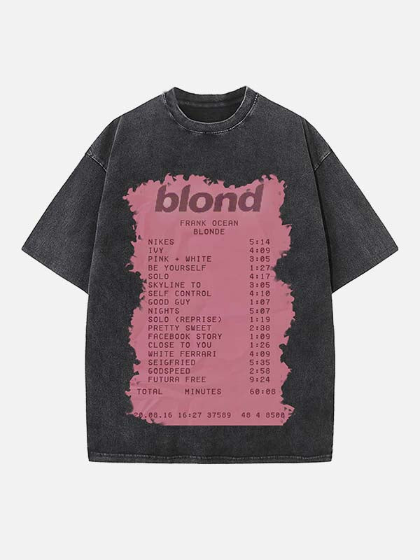 Frank Ocean Print Round Neck T-shirt